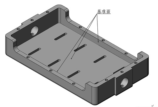 圖二  橫滾框軸測圖及基準面示意圖